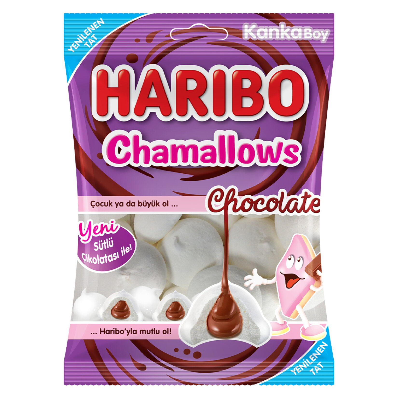 Haribo Chamallows Chocolate Filled Marshmallow 62 G